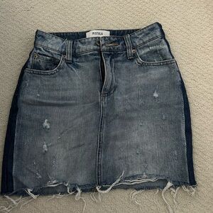 Pistola Blue Mini Pencil Skirt for Night Out